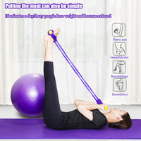 Fitness Resistance Bands 4 Tube Tension band Pedal Ankle Puller Fitness Sit-ups pPull Rope Gym Sport Workout Fitness band
