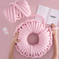 1KG thick super Bulky chunky yarn for hand knitting Crochet soft big cotton DIY Arm Knitting Roving Spinning yarn for blanke