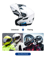 2PCS Lexin B4FM 4 Way Bluetooth Motorcycle Helmet Intercom Headsets,BT Wireless Communication Intercomunicadores Motorbike Music
