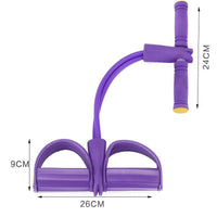 Fitness Resistance Bands 4 Tube Tension band Pedal Ankle Puller Fitness Sit-ups pPull Rope Gym Sport Workout Fitness band