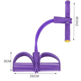 Fitness Resistance Bands 4 Tube Tension band Pedal Ankle Puller Fitness Sit-ups pPull Rope Gym Sport Workout Fitness band