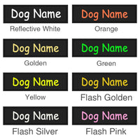 Dog ID Tag Dog Name Tag Custom Name Labels Reflective Label Luminous Personalized Stickers for Dog Harness Tag Pets Supplies