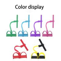 Fitness Resistance Bands 4 Tube Tension band Pedal Ankle Puller Fitness Sit-ups pPull Rope Gym Sport Workout Fitness band