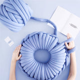 1KG thick super Bulky chunky yarn for hand knitting Crochet soft big cotton DIY Arm Knitting Roving Spinning yarn for blanke
