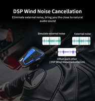 2PCS Lexin B4FM 4 Way Bluetooth Motorcycle Helmet Intercom Headsets,BT Wireless Communication Intercomunicadores Motorbike Music