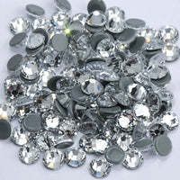 Glass Clear Hotfix Rhinestone Flat Back Iron On Strass Crystal Stones SS16 SS20 SS30 Hot Fix Rhinestones For Clothes Decorations
