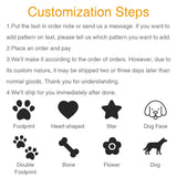 Dog ID Tag Dog Name Tag Custom Name Labels Reflective Label Luminous Personalized Stickers for Dog Harness Tag Pets Supplies