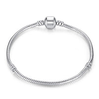 나나나나BAMOER 5 Style Silver Color LOVE Snake Chain Bracel