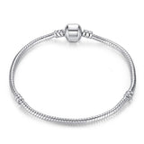 나나나나BAMOER 5 Style Silver Color LOVE Snake Chain Bracel