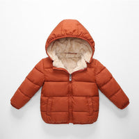 COOTELILI Fleece Winter Parkas Kids Jackets For Girls Boys Warm Thick Velvet Children's Coat Baby Outerwear Infant Overcoat