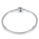 나나나나BAMOER 5 Style Silver Color LOVE Snake Chain Bracel