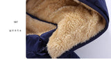 COOTELILI Fleece Winter Parkas Kids Jackets For Girls Boys Warm Thick Velvet Children's Coat Baby Outerwear Infant Overcoat