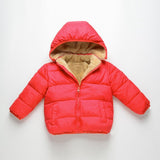 COOTELILI Fleece Winter Parkas Kids Jackets For Girls Boys Warm Thick Velvet Children's Coat Baby Outerwear Infant Overcoat