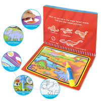 8 styles Magic Water Drawing Book Coloring Doodle & Magic Pen Drawing Toys early education For Kids Birthday Gift