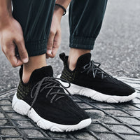 Men Casual Shoes Fashion Mens Sneakers Breathable Flying Weaving Mesh Lightweight Lace-up Shoe Outdoor Tenis Masculino Adulto