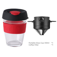 Coffee Filter Portable 304 Stainless Steel Drip Coffee Tea Holder Funnel Baskets Reusable Tea Infuser and Stand Coffee Dripper