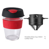 Coffee Filter Portable 304 Stainless Steel Drip Coffee Tea Holder Funnel Baskets Reusable Tea Infuser and Stand Coffee Dripper
