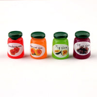 5pcs Dollhouse Jam Fruit Can Miniature Toy Doll Food Kitchen Living Room Accessories Kids Gift Pretend Play Toy