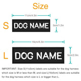 Dog ID Tag Dog Name Tag Custom Name Labels Reflective Label Luminous Personalized Stickers for Dog Harness Tag Pets Supplies