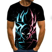 New Boys Clothing Anime Harajuku Tops Summer Fashion Men's T-shirt 3D O-Neck Shirt Large Size Streetwear