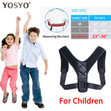 YOSYO Brace Support Belt Adjustable Back Posture Corrector Clavicle Spine Back Shoulder Lumbar Posture Correction