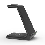 3 in 1 Wireless Charger 10W Fast Charging for iPhone 11 pro/XR/Xs Max Samsung for Apple Watch 5 4 3 Airpods pro with EU Charger