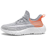 Men Casual Shoes Fashion Mens Sneakers Breathable Flying Weaving Mesh Lightweight Lace-up Shoe Outdoor Tenis Masculino Adulto
