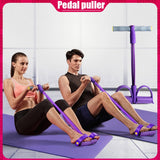 Fitness Resistance Bands 4 Tube Tension band Pedal Ankle Puller Fitness Sit-ups pPull Rope Gym Sport Workout Fitness band