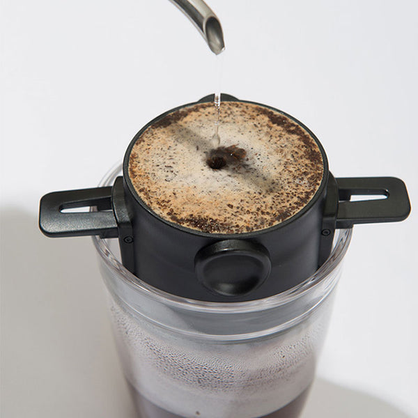 Coffee Filter Portable 304 Stainless Steel Drip Coffee Tea Holder Funnel Baskets Reusable Tea Infuser and Stand Coffee Dripper