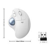 Logitech ERGO M575 Wireless Trackball Ergonomic Mouse 5 Buttons Wireless 2.4 GHz Mice for Office Drawing Computer Accessories