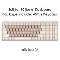 New 68/100 Keys Lofree Theme Keycap Wireless Bluetooth For Mechanical Keyboard Originality Dye Sublimation PBT Keycap