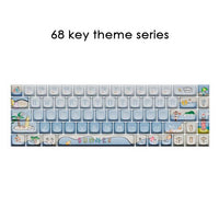 New 68/100 Keys Lofree Theme Keycap Wireless Bluetooth For Mechanical Keyboard Originality Dye Sublimation PBT Keycap