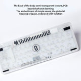 Youpin Lofree 1% Foggy Dual Mode Mechanical Keyboards Wireless Bluetooth Men and Women Office Laptop IPad for Home Office