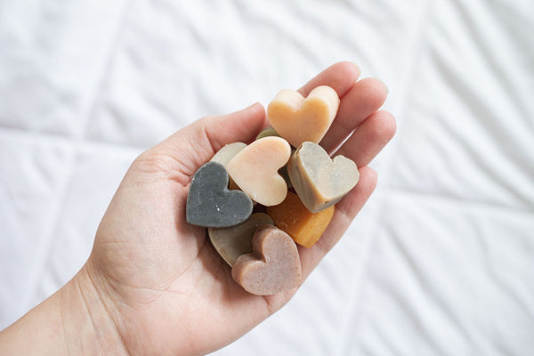 All Natural Mini Soap Hearts - Handmade