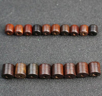 50pcs/lot Rosewood/Sandalwood/Wenge Wood Spacer Beads 6x6 8x8mm Cylinder Craft Wooden Charm Beads DIY Jewelry Making Findings