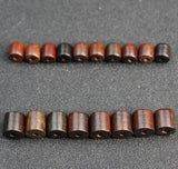 50pcs/lot Rosewood/Sandalwood/Wenge Wood Spacer Beads 6x6 8x8mm Cylinder Craft Wooden Charm Beads DIY Jewelry Making Findings