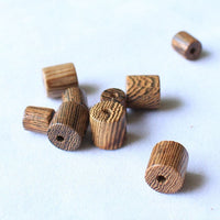 50pcs/lot Rosewood/Sandalwood/Wenge Wood Spacer Beads 6x6 8x8mm Cylinder Craft Wooden Charm Beads DIY Jewelry Making Findings