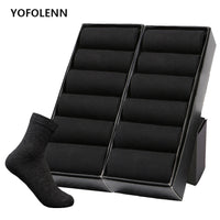 12 Pairs/Lot Plus Size Men&#39;s Cotton Socks Business Men Deodorant Crew Socks Breathable Male Solid Color US size(7-11.5) EU 39-48
