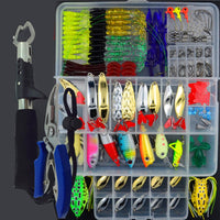 205/206/207Pcs Fishing Lures Set Mixed Minnow Plier Grip Spoon Hooks Soft Lure Kit In Box Artificial Bait Fishing Pesca ER025