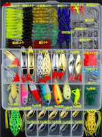 205/206/207Pcs Fishing Lures Set Mixed Minnow Plier Grip Spoon Hooks Soft Lure Kit In Box Artificial Bait Fishing Pesca ER025