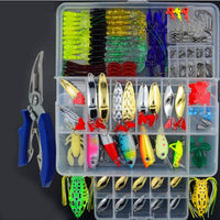 205/206/207Pcs Fishing Lures Set Mixed Minnow Plier Grip Spoon Hooks Soft Lure Kit In Box Artificial Bait Fishing Pesca ER025