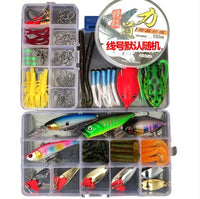 205/206/207Pcs Fishing Lures Set Mixed Minnow Plier Grip Spoon Hooks Soft Lure Kit In Box Artificial Bait Fishing Pesca ER025