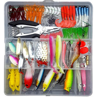 205/206/207Pcs Fishing Lures Set Mixed Minnow Plier Grip Spoon Hooks Soft Lure Kit In Box Artificial Bait Fishing Pesca ER025