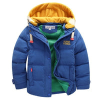 2019 Children Warm Jacket Winter Kids Outerwear Boys Casual Warm Hooded Jacket For Boys Waterproof Clothes 6-14T Boys Warm Coats