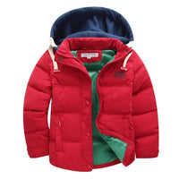 2019 Children Warm Jacket Winter Kids Outerwear Boys Casual Warm Hooded Jacket For Boys Waterproof Clothes 6-14T Boys Warm Coats