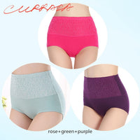 3pieces/lot Women Panties High Waist Control Abdomen slimming Shapewear Female Postpartum recovery Tummy Control Briefs 4XL