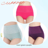 3pieces/lot Women Panties High Waist Control Abdomen slimming Shapewear Female Postpartum recovery Tummy Control Briefs 4XL