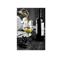 Food Drink Wine Canvas Kitchen Poster Nordic Wall Art Print Abstract Painting Modern Decorative Picture Dining Room Decoration