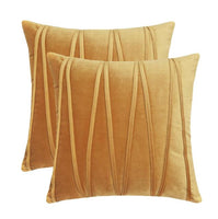2pcs pack Cream Pillow Covers Soft Velvet Home Decorative Cushion Cover White Red For Sofa Chair Couch 45x45cm 50x50cm 60x60cm