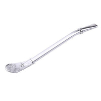 Spoon Tea Filter Yerba Mate Tea Straws Stainless Steel Drinking Straw Bombilla Gourd Reusable Tea Tools Washable Bar Accessories